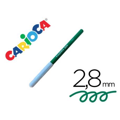 ROTULADOR MARCA CARIOCA JOY VERDE CAJA DE 24 UNIDADES