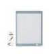 PIZARRA BLANCA MARCA NOBO MAGNETICA CON BORRADOR IMAN Y ROTULADOR MARCO COLORES PASTEL SURTIDOS 216X280 MM