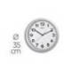 RELOJ MAUL STEP DE PARED REDONDO 35 CM DIAMETRO ELECTRICO PLATA
