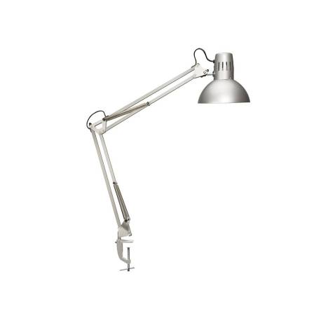 LAMPARA DE ESCRITORIO MAUL STUDY CON PINZA PLATA 170X440X350 MM