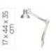 LAMPARA DE ESCRITORIO MAUL STUDY CON PINZA PLATA 170X440X350 MM