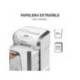DESTRUCTORA DE DOCUMENTOS MARCA FELLOWES 15C CAPACIDAD 15H SEGURIDAD P4 GRAPAS CLIPS Y TARJETAS PAPELERA 19 L
