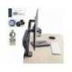 BRAZO PARA MONITOR MARCA LEITZ ERGO SPACESAVING DUAL GRIS OSCURO