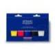 PINTURA ACRILICA MARCA L&B BOTE DE 80 ML CAJA DE 5 UNIDADES COLORES SURTIDOS