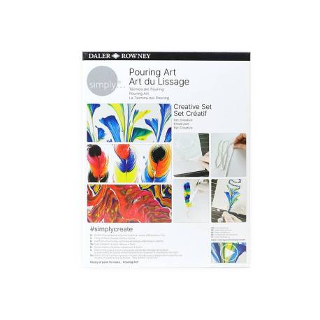 SET DE PINTURA MARCA DALER ROWNEY SIMPLY CREATIVO POURING