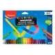 LAPICES DE COLORES MARCA MAPED COLOR PEPS INFINITY CAJA DE 24 COLORES SURTIDOS