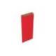 SOBRE PAPEL BASIKA KRAFT COLOR ROJO CON FUELLE XS 120X250X30 MM PAQUETE DE 25 UNIDADES