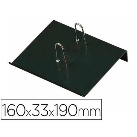 PORTACALENDARIO PLASTICO MARCA FAIBO PARA BLOC BUFETE 100% RECICLABLE COLOR NEGRO 160X33X190 MM