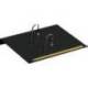 PORTACALENDARIO PLASTICO MARCA FAIBO PARA BLOC BUFETE 100% RECICLABLE COLOR NEGRO 160X33X190 MM