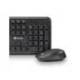 SET TECLADO Y RATON NGS MULTIMEDIA INALAMBRICO USB NANO 2,4 GHZ COLOR NEGRO