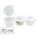 VASO PARA MEZCLA PINTURAS MILAN TRIPLE CON TAPA 70 ML 3UDS