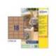 ETIQUETA ADHESIVA AVERY COLOR KRAFT EFECTO CARTON RECTANGULAR REMOVIBLE PARA IMPRESORA LASER INYECCION TINTA