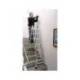 ESCALERA TELESCOPICA DE ACERO Y ALUMINIO DE 4+4 PELDAÑOS CON TAPA FINAL PVC ANTIDESLIZANTE