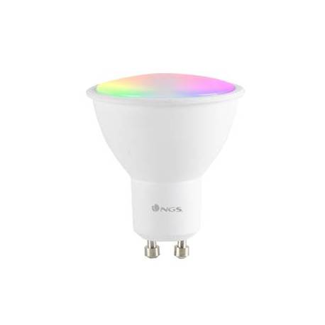 BOMBILLA NGS BULB WIFI LED GLEAM 510C HALOGENA DE COLORES 5W 460 LUMENES BASE GU10 REGULABLE EN INTESIDAD