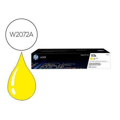 Toner HP 117A W2072A color Amarillo