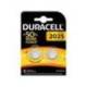 Pila alcalina boton marca Duracell CR2025 Blister 2 unidades
