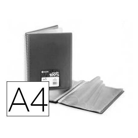 Carpeta Carchivo Archivex Star Escaparate 40 fundas Espiral Din A4 Negro