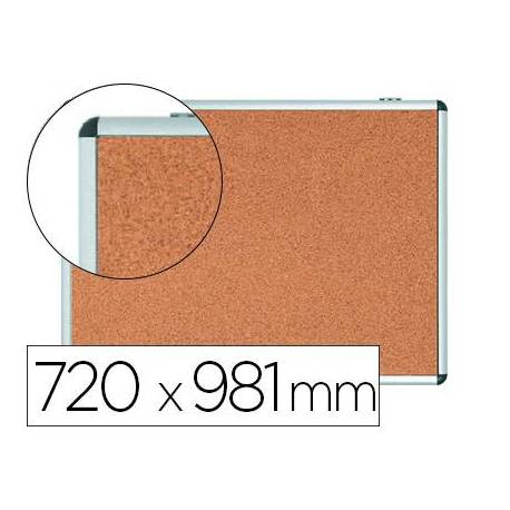 VITRINA DE ANUNCIOS MARCA BI-OFFICE FONDO CORCHO DE INTERIOR MARCO DE ALUMINIO 720X981 MM