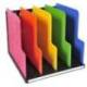 ORGANIZADOR DE ARMARIO EXACOMPTA NEGRO MULTICOLOR VERTICAL 5 COMPARTIMENTOS 300X288X255 MM