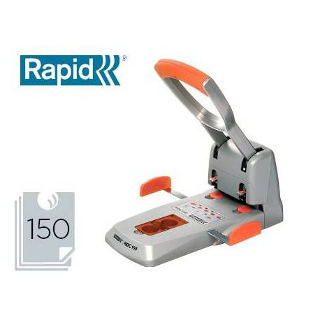 Taladrador Rapid HDC150 Supreme metalico capacidad para 150 hojas
