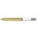 Boligrafo marca Bic Shine 4 colores Punta 1 mm cuerpo color Oro