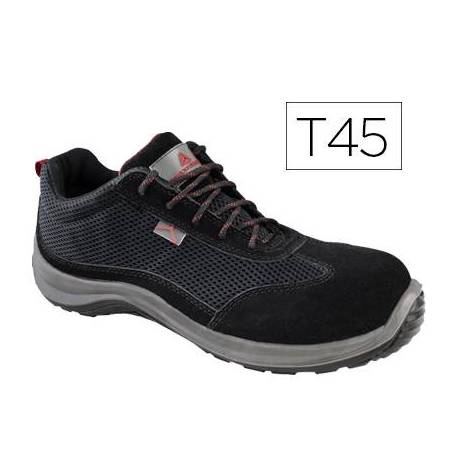 Zapatos de seguridad Deltaplus piel de serraje afelpado talla 45