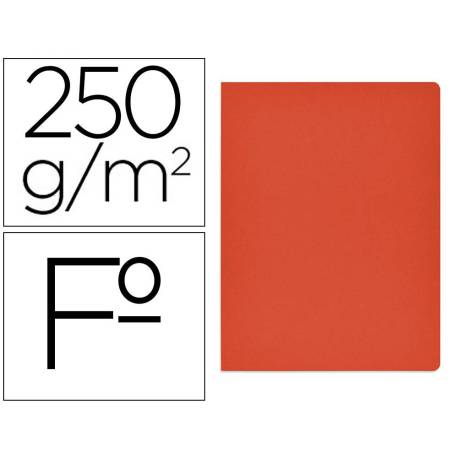Subcarpeta Gio Folio 250 gr Cartulina rojo