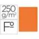 Subcarpeta Gio Folio 250 gr Cartulina naranja