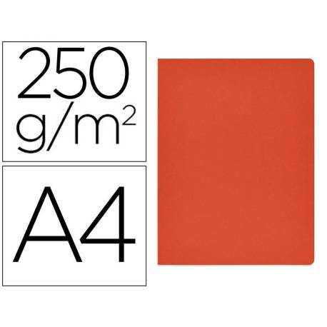 Subcarpeta Gio DIN A4 250 gr Cartulina Rojo