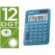 Calculadora Sobremesa Casio MS-20UC-BU 12 Digitos Azul