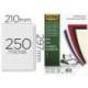 Tapa de Encuadernacion Carton Fellowes DIN A4 Color Negro 250 micras pack 100 uds