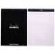 Bloc de notas perforado Rhodia Din A4 liso color Negro