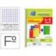 Cuaderno espiral oxford tapa extradura folio 80 hojas cuadro 4 mm con pizarra blancapack 4+1 colores clasicos.
