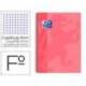 Bloc Oxford Folio School Classic Cuadricula 4 mm 80 hojas Rosa