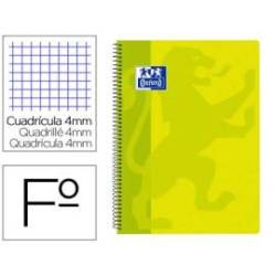 Bloc Oxford Folio School Classic Cuadricula 4 mm 80 hojas Verde lima