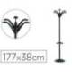 Perchero metalico Unilux Flora con paragüero negro