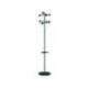 PERCHERO METALICO MARCA UNILUX ACCUEIL PIE 8 COLGADORES CON PARAGUERO Y BANDEJA GOTEO GRIS METALIZADO 177 X 38 CM