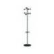 PERCHERO METALICO MARCA UNILUX ACCUEIL PIE 8 COLGADORES CON PARAGUERO Y BANDEJA GOTEO GRIS METALIZADO 177 X 38 CM