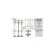 PERCHERO METALICO MARCA UNILUX ACCUEIL PIE 8 COLGADORES CON PARAGUERO Y BANDEJA GOTEO GRIS METALIZADO 177 X 38 CM
