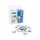 Supaclips metalicos Rapesco Blanco