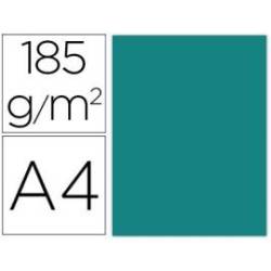 Cartulina Gvarro color verde menta A4 185 g/m2 Paquete 50