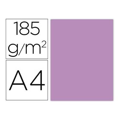 Cartulina Gvarro Malva A4 185 g/m2 Paquete de 50