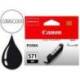 Cartucho Canon CLI-571BK color Negro ts5051/ ts6050 / ts8051 / ts9050