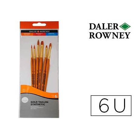 Pinceles acrílico Daler Rowney Simply 6 unidades surtidas