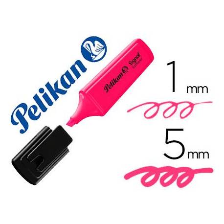 Rotulador Fluorescente Marca Pelikan Signal Textmarker de Color Rosa