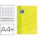 Recambio color 1 oxford din a4+ 80 hojas 90 gr cuadricula 5 mm tapa blanda 4 taladros color lima touch.