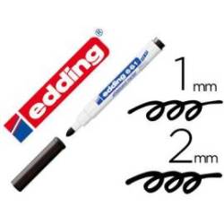 Rotulador para Pizarra Blanca Edding 661 Recargable Negro