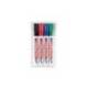 Rotulador para Pizarra Blanca Edding 660 Recargable Colores Surtidos Blister de 4 unidades
