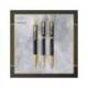 Pluma Parker PK IM GT Premium Plumin Fino Lacado Negro Adornos Dorados