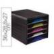 Fichero cajones CEP para 5 cajones Multicolor/Negro